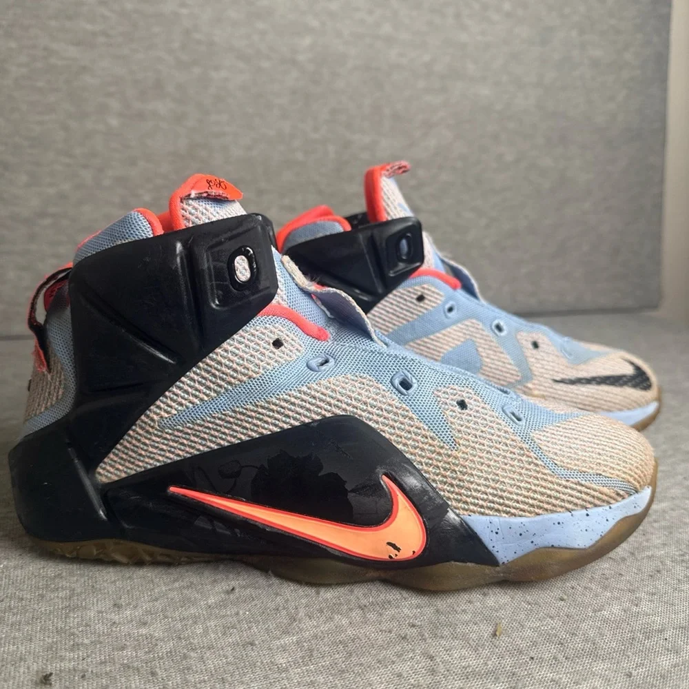 Nike Lebron James XII Easter Aluminium Sunset Glow‎ 685181-488 Size 6Y